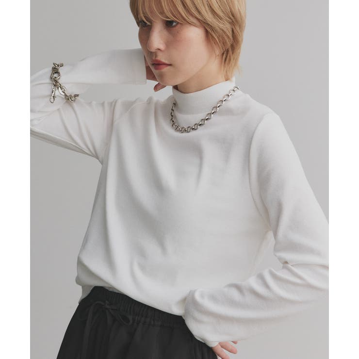 【2025AW新作】配色アソートスリーブハイネックトップス | ad thie | 詳細画像16 