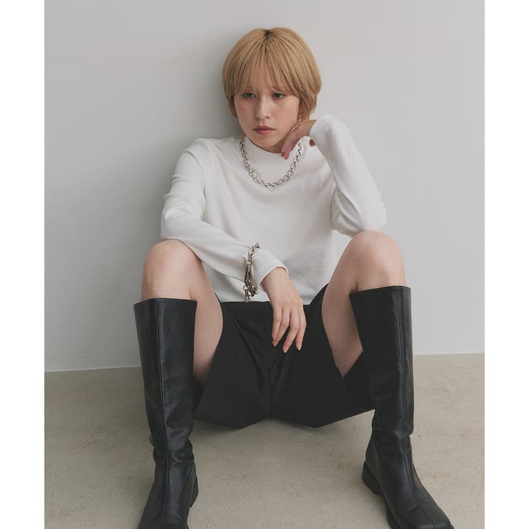 【2025AW新作】配色アソートスリーブハイネックトップス | ad thie | 詳細画像18 