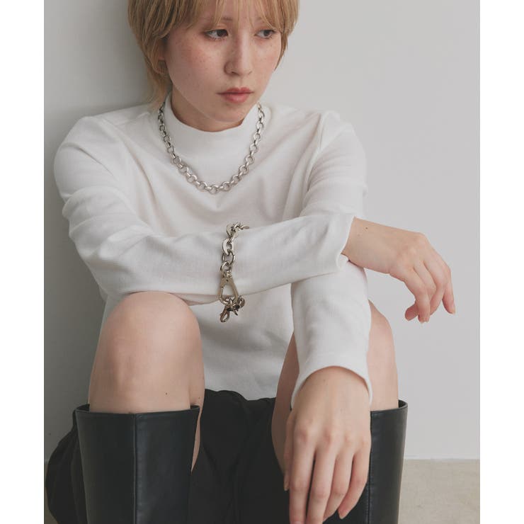 【2025AW新作】配色アソートスリーブハイネックトップス | ad thie | 詳細画像19 