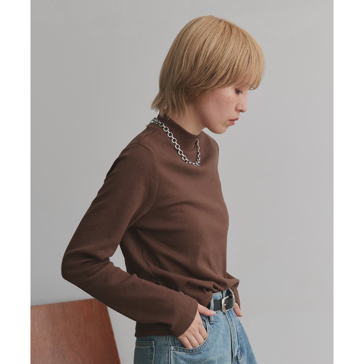 【2025AW新作】配色アソートスリーブハイネックトップス | ad thie | 詳細画像33 