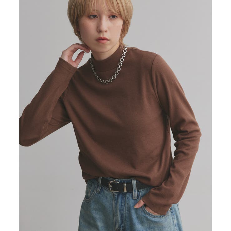 【2025AW新作】配色アソートスリーブハイネックトップス | ad thie | 詳細画像34 