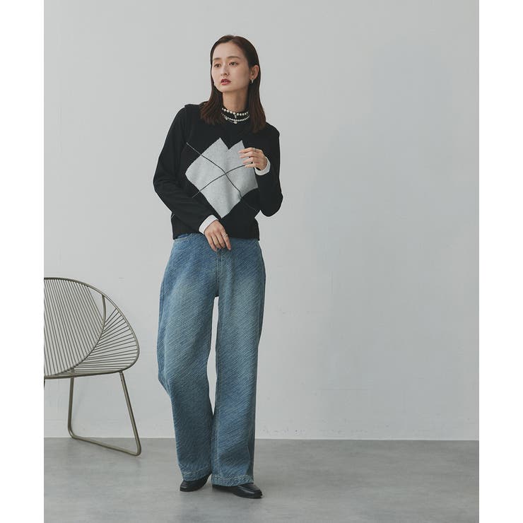 【2025AW新作】配色アソートスリーブハイネックトップス | ad thie | 詳細画像48 