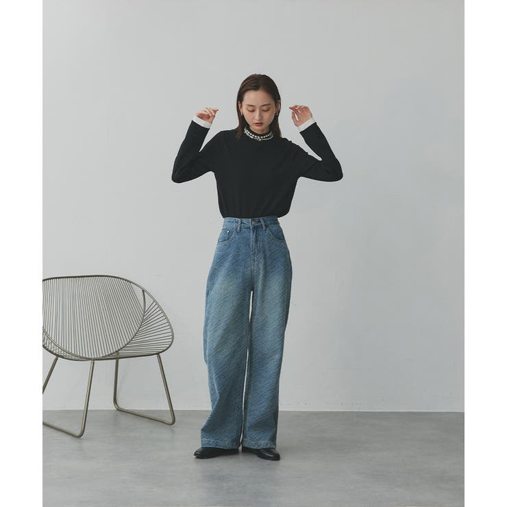 【2025AW新作】配色アソートスリーブハイネックトップス | ad thie | 詳細画像49 