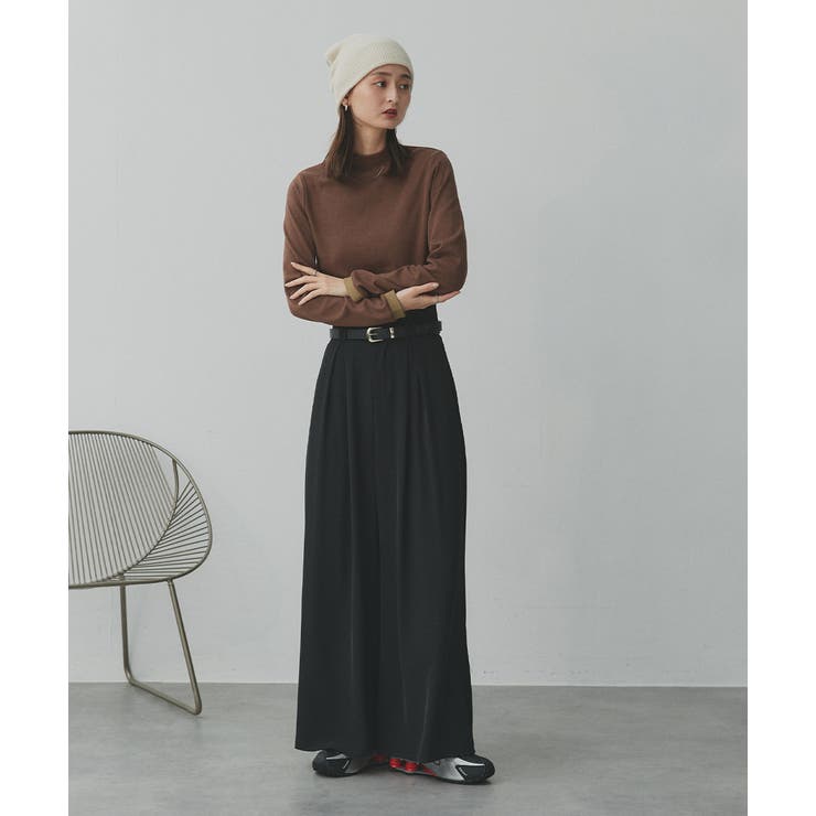 【2025AW新作】配色アソートスリーブハイネックトップス | ad thie | 詳細画像70 