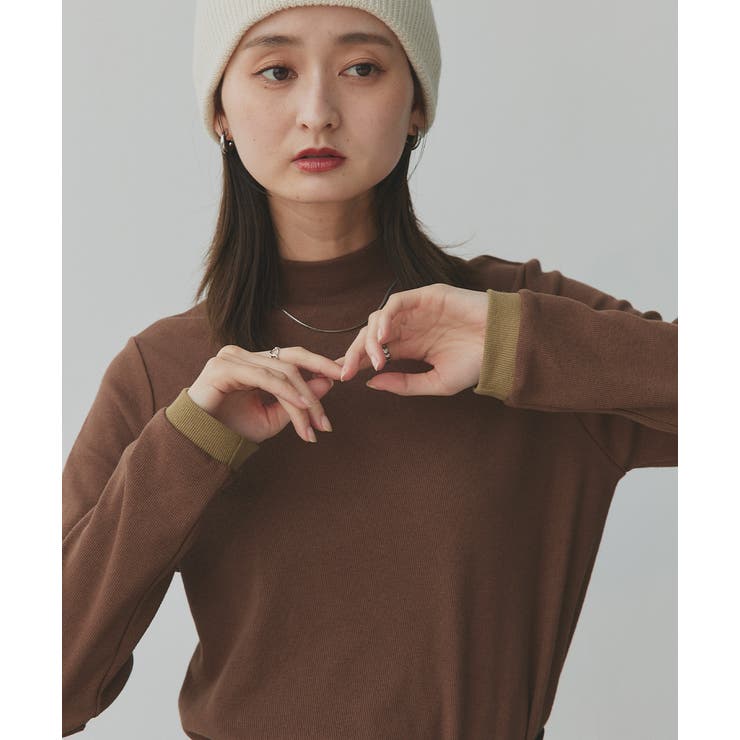 【2025AW新作】配色アソートスリーブハイネックトップス | ad thie | 詳細画像75 