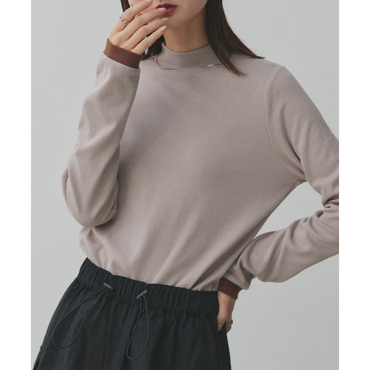 【2025AW新作】配色アソートスリーブハイネックトップス | ad thie | 詳細画像78 