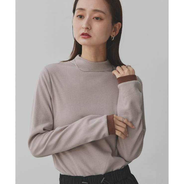 【2025AW新作】配色アソートスリーブハイネックトップス | ad thie | 詳細画像79 