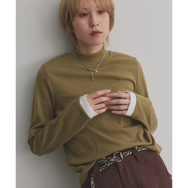 【2025AW新作】配色アソートスリーブハイネックトップス | ad thie | 詳細画像87 