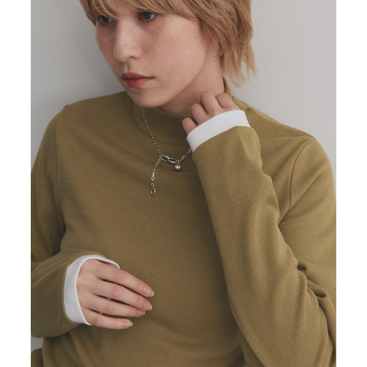 【2025AW新作】配色アソートスリーブハイネックトップス | ad thie | 詳細画像88 