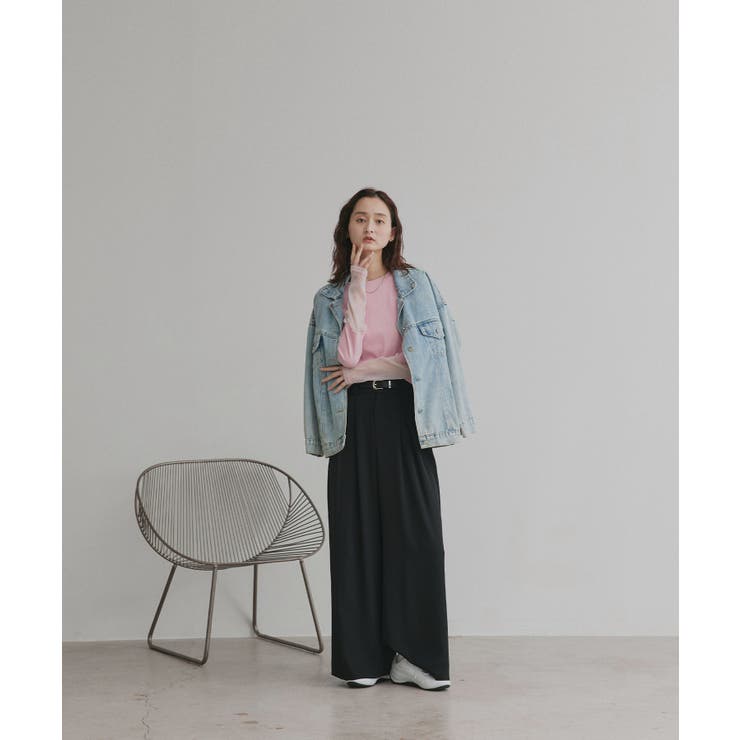 袖切替ラメシアー レースアソートトップス | ad thie | 詳細画像27 