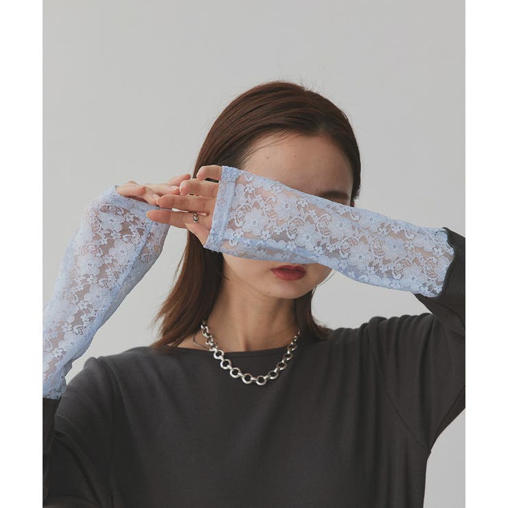 袖切替ラメシアー レースアソートトップス | ad thie | 詳細画像39 