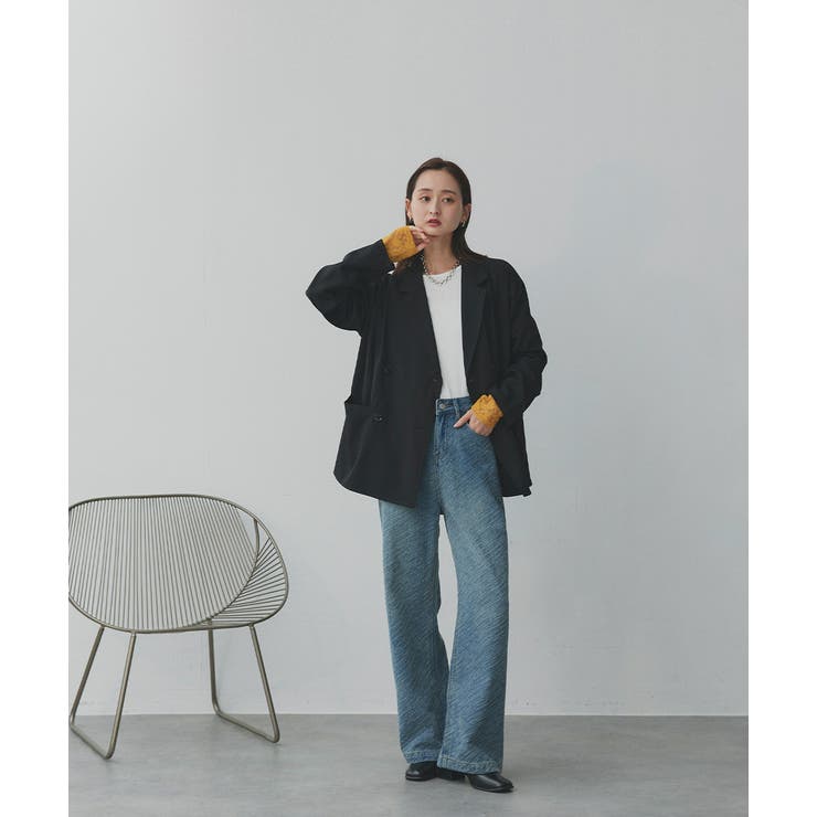 袖切替ラメシアー レースアソートトップス | ad thie | 詳細画像50 