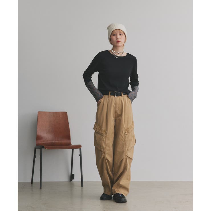 袖切替ラメシアー レースアソートトップス | ad thie | 詳細画像56 