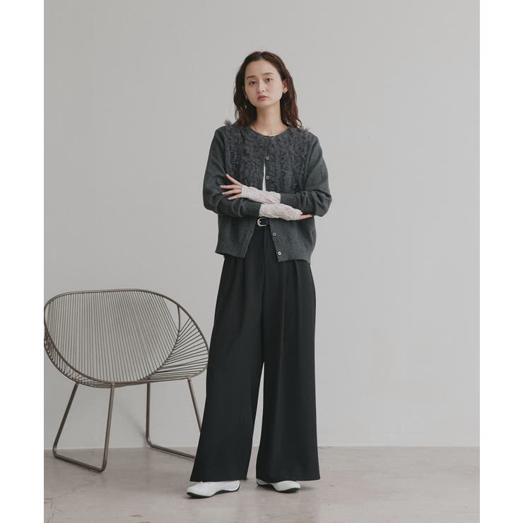 袖切替ラメシアー レースアソートトップス | ad thie | 詳細画像6 