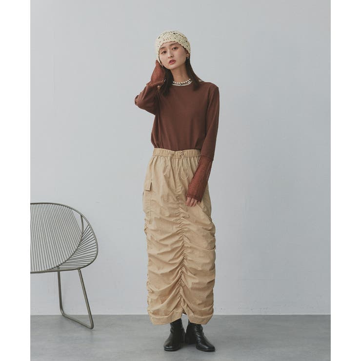 袖切替ラメシアー レースアソートトップス | ad thie | 詳細画像88 