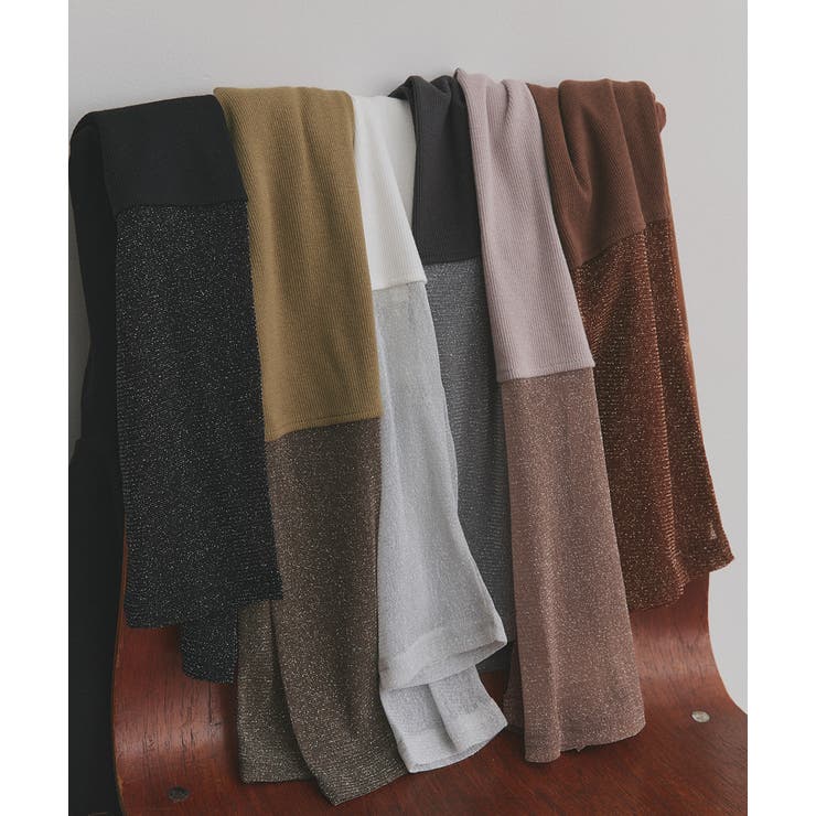 袖切替ラメシアー レースアソートトップス | ad thie | 詳細画像92 