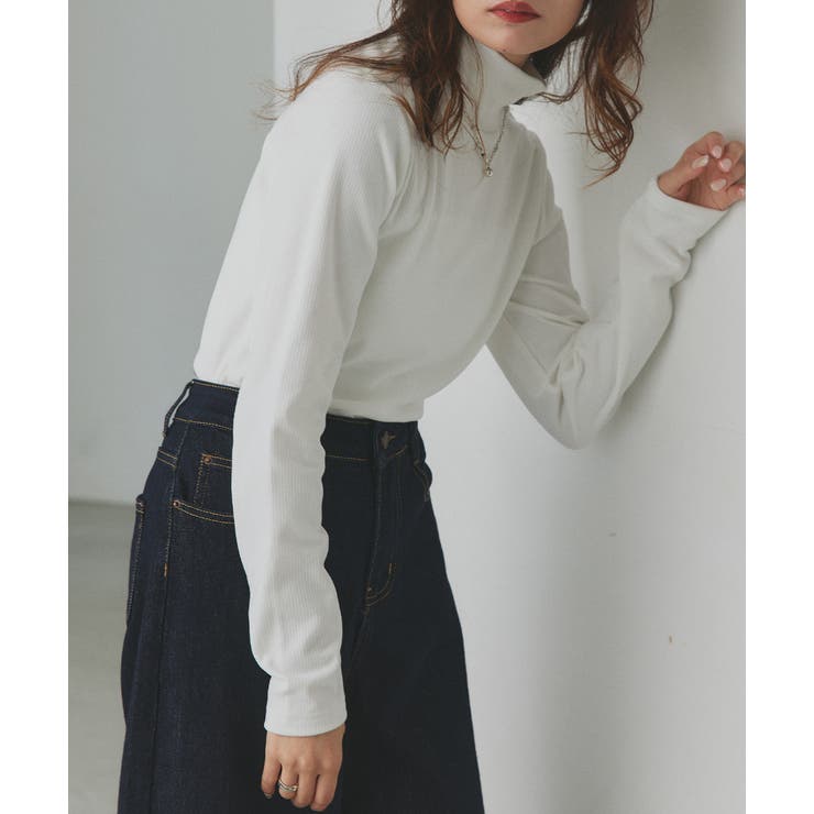 CICA配合 ハイネックリブトップス | ad thie | 詳細画像10 