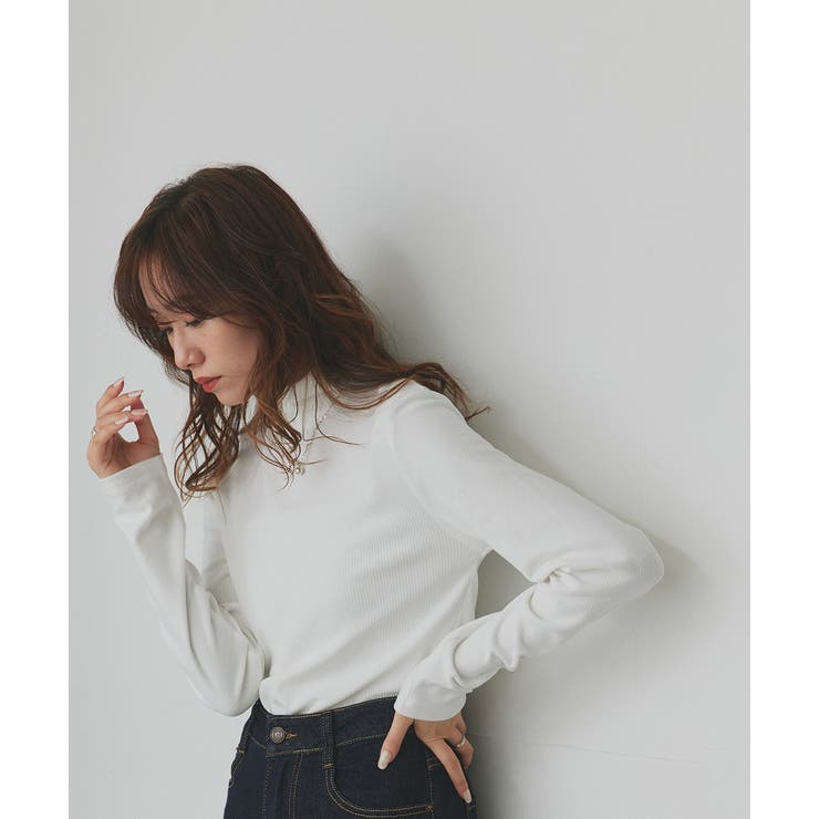 CICA配合 ハイネックリブトップス | ad thie | 詳細画像11 