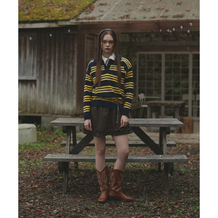 コンパクトベロアシャツ | ad thie | 詳細画像14 