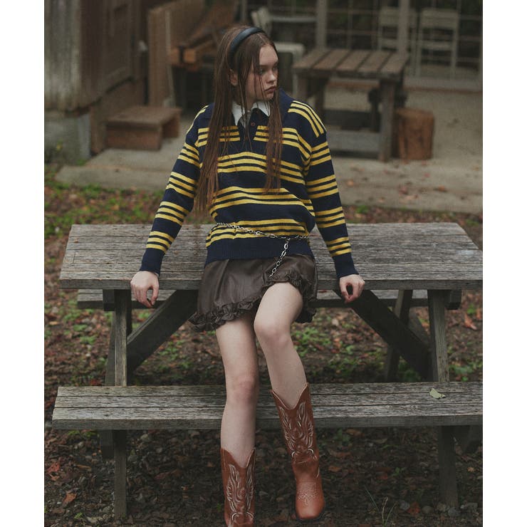 コンパクトベロアシャツ | ad thie | 詳細画像15 