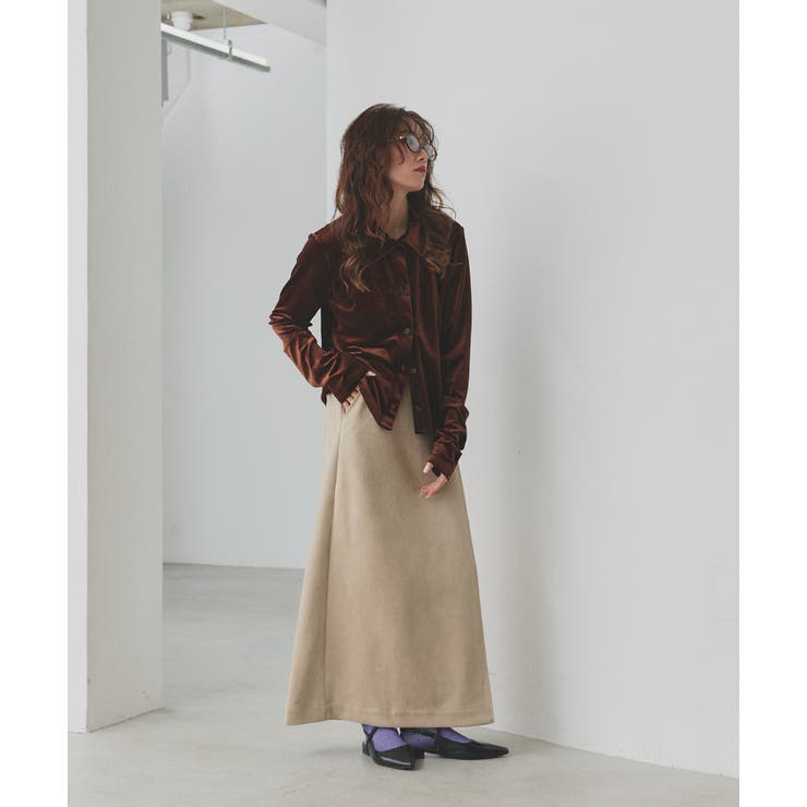 コンパクトベロアシャツ | ad thie | 詳細画像43 