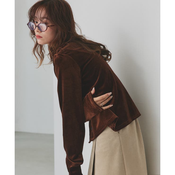 コンパクトベロアシャツ | ad thie | 詳細画像46 