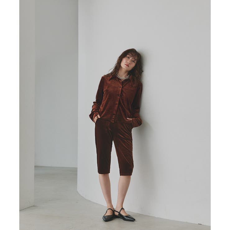 コンパクトベロアシャツ | ad thie | 詳細画像56 