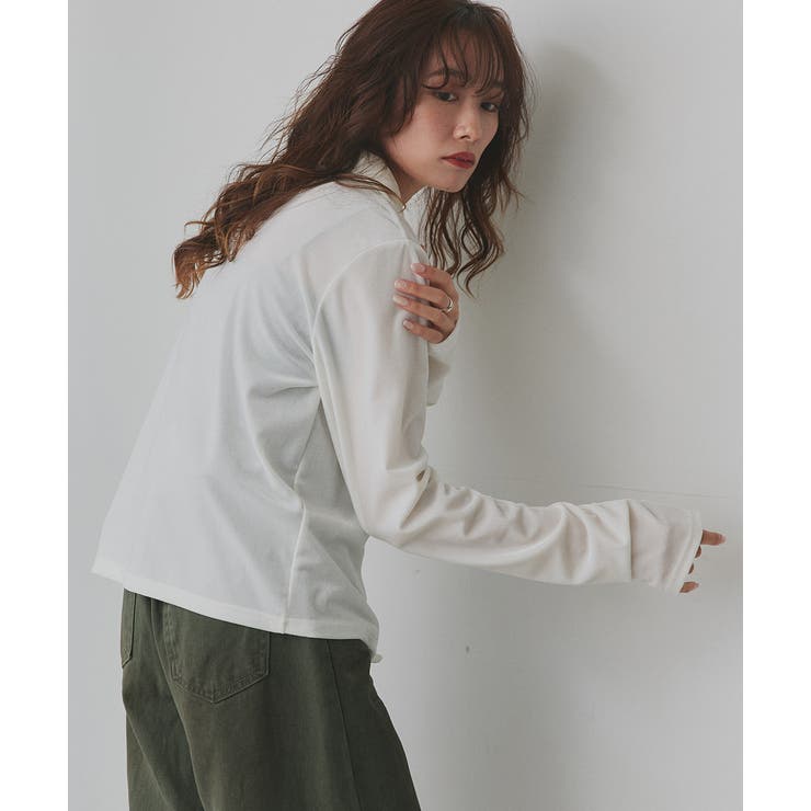 コンパクトベロアシャツ | ad thie | 詳細画像6 