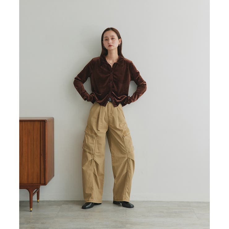 コンパクトベロアシャツ | ad thie | 詳細画像60 