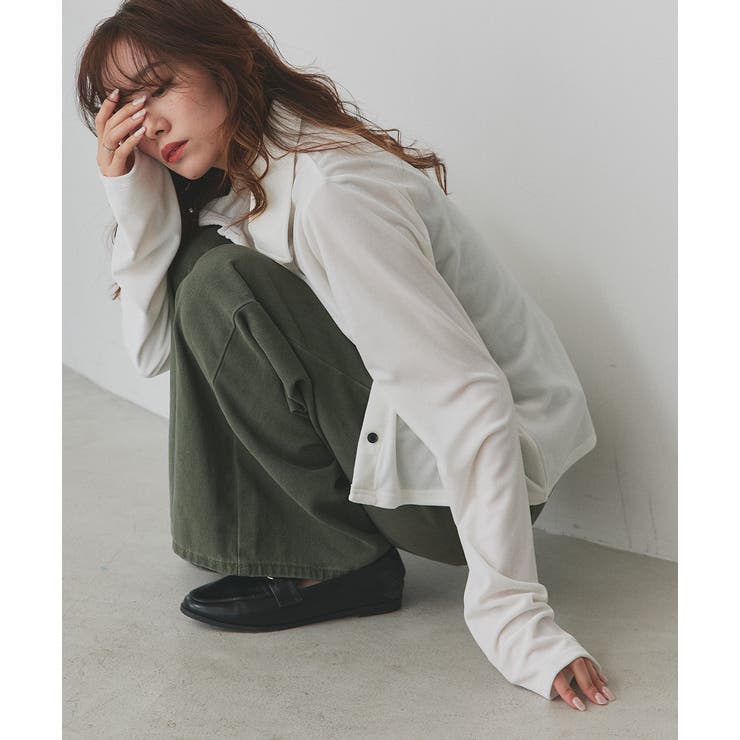 コンパクトベロアシャツ | ad thie | 詳細画像8 