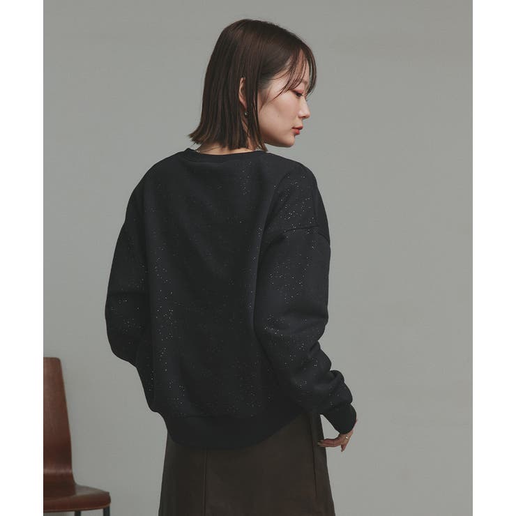 【2025AW新作】裏起毛ラメプルオーバー | ad thie | 詳細画像10 