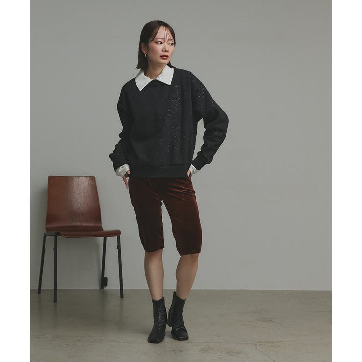 【2025AW新作】裏起毛ラメプルオーバー | ad thie | 詳細画像12 