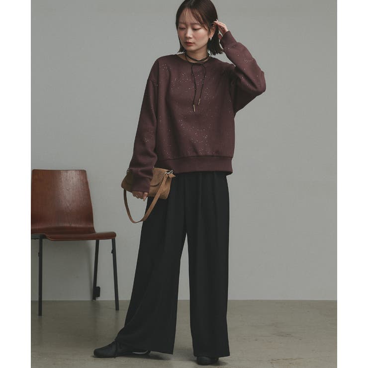 【2025AW新作】裏起毛ラメプルオーバー | ad thie | 詳細画像15 