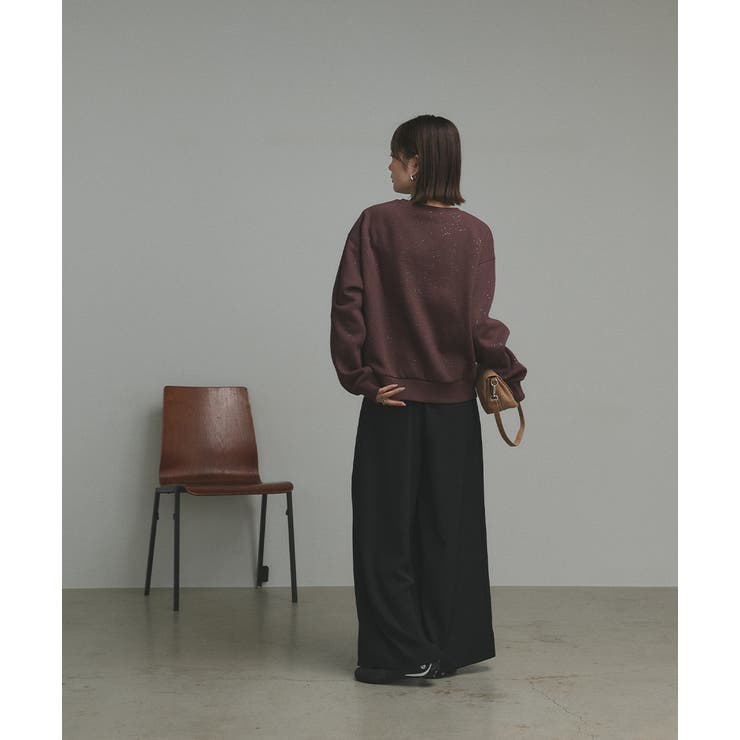 【2025AW新作】裏起毛ラメプルオーバー | ad thie | 詳細画像16 