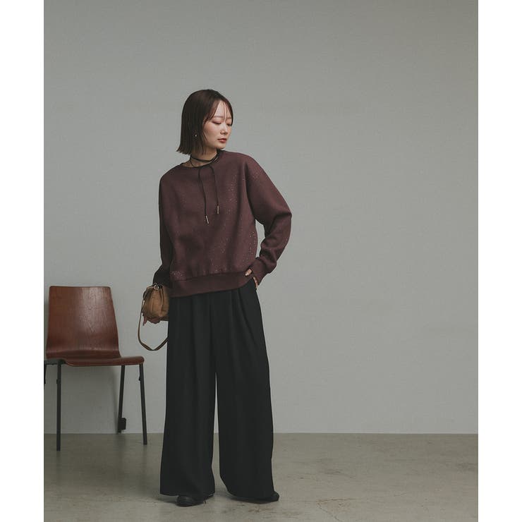 【2025AW新作】裏起毛ラメプルオーバー | ad thie | 詳細画像18 