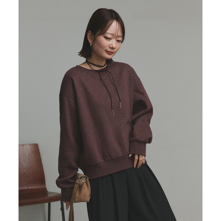 【2025AW新作】裏起毛ラメプルオーバー | ad thie | 詳細画像19 