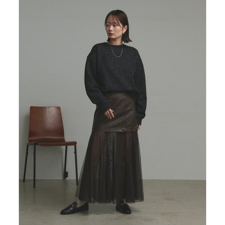 【2025AW新作】裏起毛ラメプルオーバー | ad thie | 詳細画像2 
