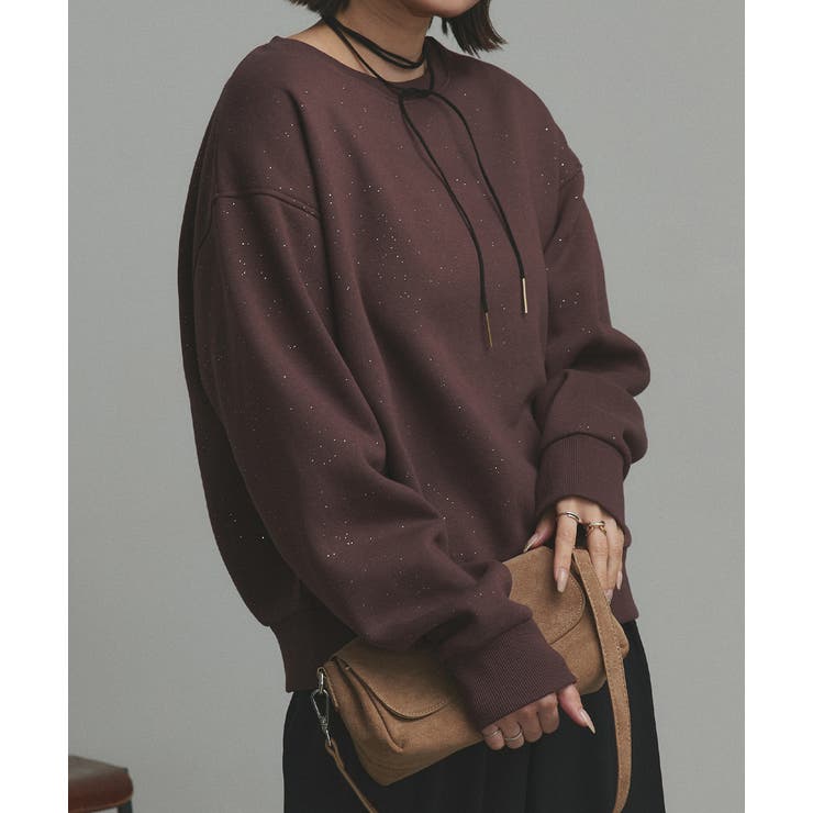 【2025AW新作】裏起毛ラメプルオーバー | ad thie | 詳細画像20 