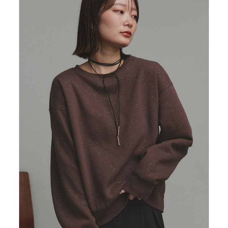 【2025AW新作】裏起毛ラメプルオーバー | ad thie | 詳細画像21 