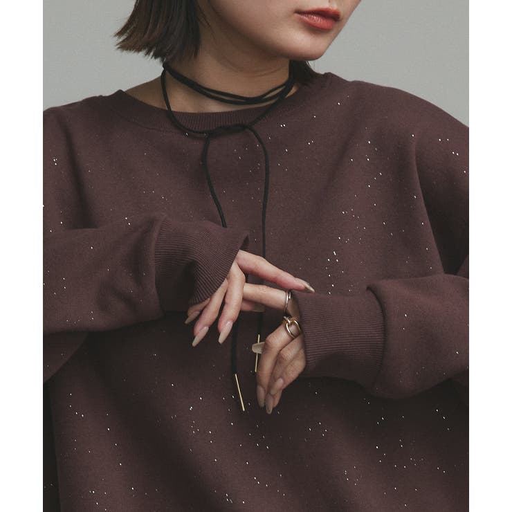 【2025AW新作】裏起毛ラメプルオーバー | ad thie | 詳細画像22 