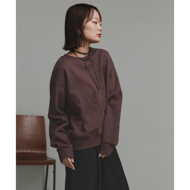 【2025AW新作】裏起毛ラメプルオーバー | ad thie | 詳細画像23 