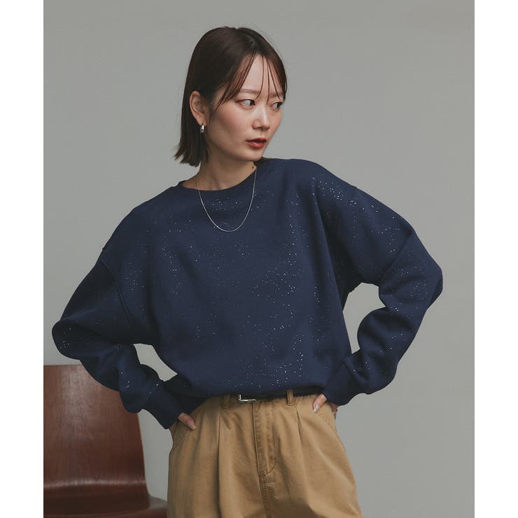 【2025AW新作】裏起毛ラメプルオーバー | ad thie | 詳細画像29 