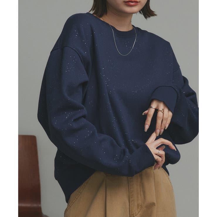 【2025AW新作】裏起毛ラメプルオーバー | ad thie | 詳細画像30 