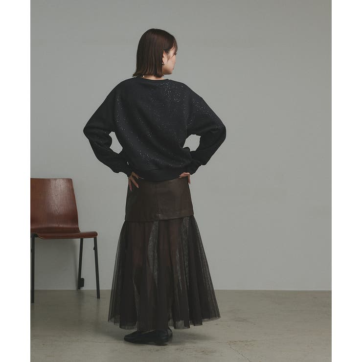 【2025AW新作】裏起毛ラメプルオーバー | ad thie | 詳細画像4 