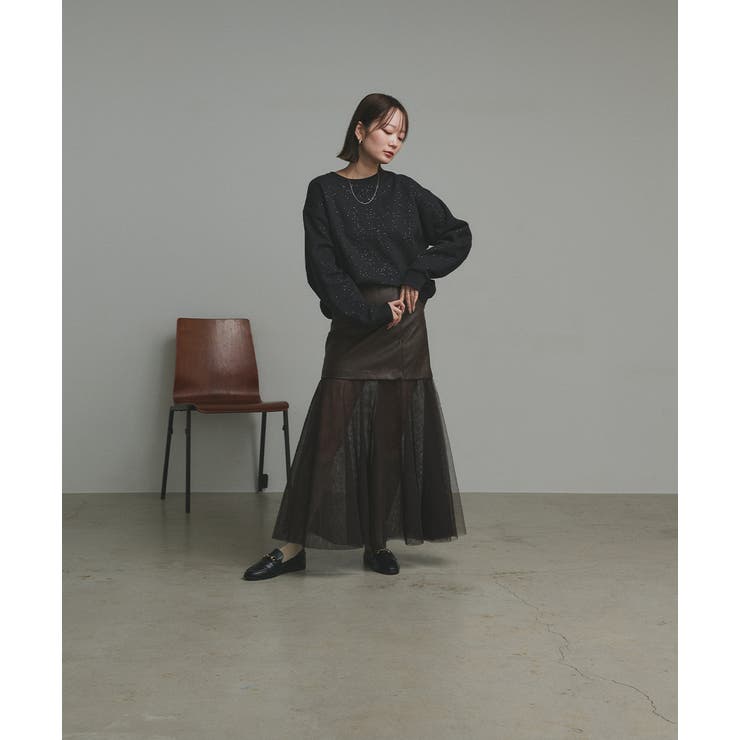 【2025AW新作】裏起毛ラメプルオーバー | ad thie | 詳細画像5 