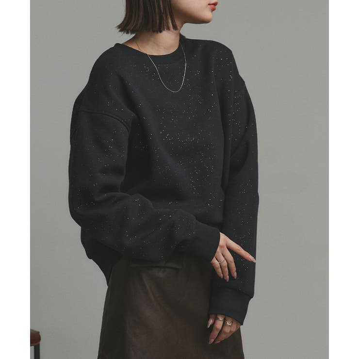 【2025AW新作】裏起毛ラメプルオーバー | ad thie | 詳細画像7 