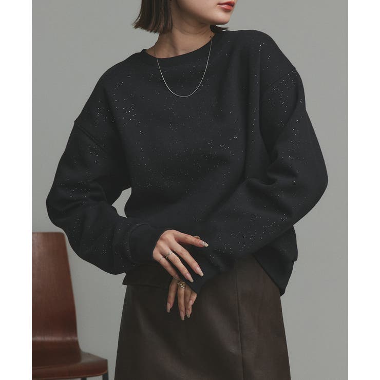 【2025AW新作】裏起毛ラメプルオーバー | ad thie | 詳細画像9 