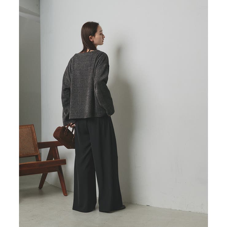 【2025AW新作】ラメモールVネックプルオーバー | ad thie | 詳細画像13 