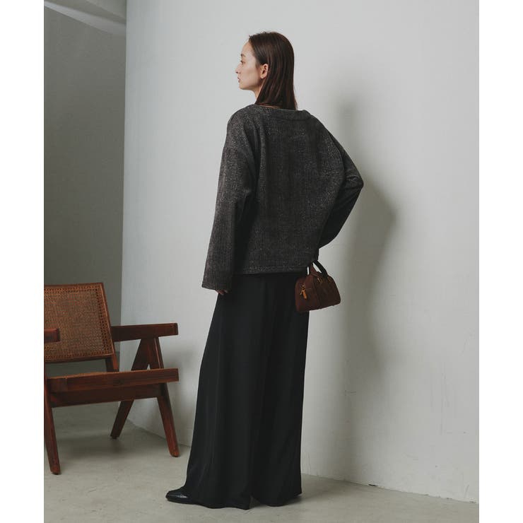 【2025AW新作】ラメモールVネックプルオーバー | ad thie | 詳細画像14 