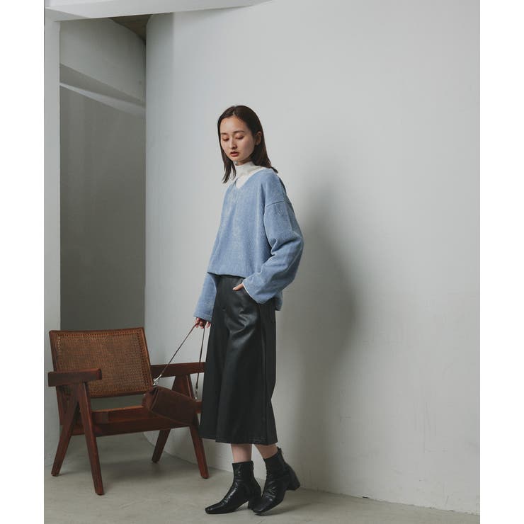 【2025AW新作】ラメモールVネックプルオーバー | ad thie | 詳細画像37 